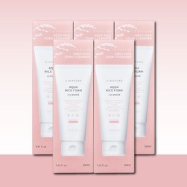 S-Nature Aqua Rice Mildly Acidic Cleansing Foam 160ml 5pcs / 에스네이처 아쿠아 라이스 약산성 클렌징폼 160ml 5개