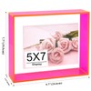 Mutellstory Floating Photo Frame Acrylic Wall Mount Table Decoration Modern