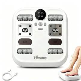 Electric Foot Massager – Up-Down Vibration & Heat Therapy White