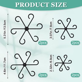 8pcs Plant Stem Support, Plant Support for Indoor Plants, Plastic Reusable Plant Stabilizer, Indoor Plants Accessories by GLCSC