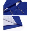 LOMON Raincoat Women Waterproof Long Hooded Trench Coats Lined Windbreaker