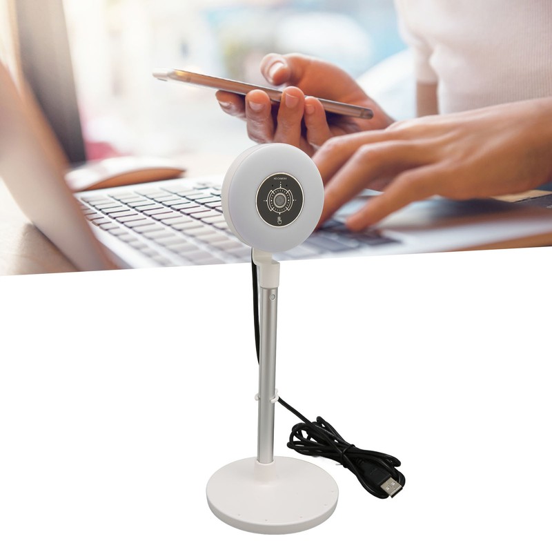 1080P Fill Light Webcam 3 Level Adjustable Fill Light Retractable