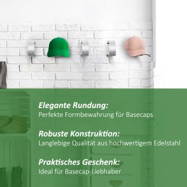 nobellgo Baseball Cap Holder Stainless Steel Cap Holder Cap Holder Baseball Caps Organiser