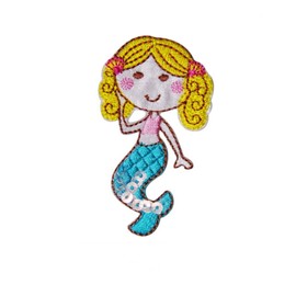 unbranded Cute little girl MERMAID Sew Iron On Patch 2441