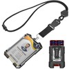 Oaridey Carbon Fiber Badge Holder with Lanyard, Heavy Duty Lanyard