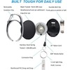40 PCS Retractable ID Badge Reels with Belt Clip and