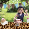 Leopard Print Tablecloth Rectangular Table Covers Disposable Party Decorations Table