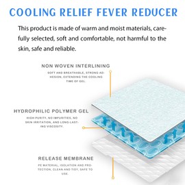 Fever Gel Patches | Schnell wirkende Kühlpads für Erwachsene und Kinder gegen Kopfschmerzen