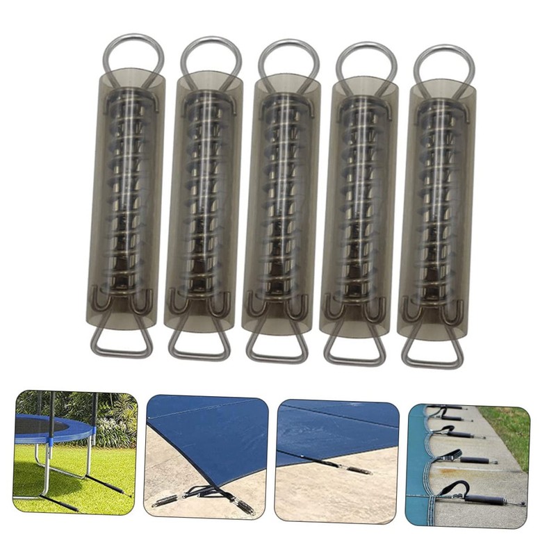 BESPORTBLE 5 Sets Pool Cover Spring with Sleeves Durable Stainless