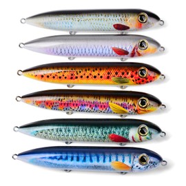 PROBEROS Catfish Rattling Line Float Lure for Catfishing - Catfish Spook Rattle Fishing Floats Peg for Santee Rig Catfish Fishing - 5.3 Inch(6-Pack)