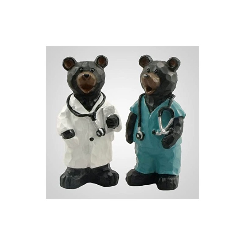 Lipco 19449 Medical Doctor Bear Figurines, Set of 2