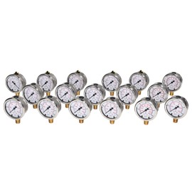 XZT 2.5" Analog Hydraulic Pressure Gauge,Pressure Manometer, Vacuum Pressure Gauge with 1/4 Inch NPT Connector,Base Entry (0~900PSI)