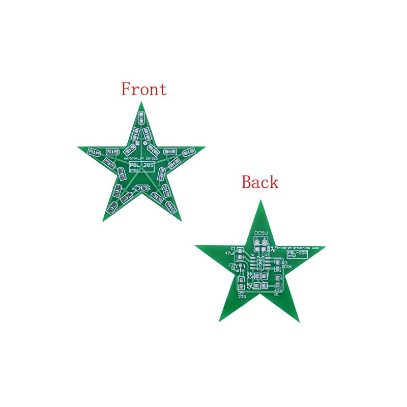 Star Shaped Soldering Practice Kit DIY Electronic Welding Exercise Board