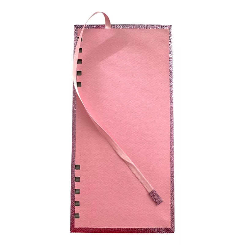 Escanver Material Portadas Rosa Metalizado Mediacarta Encuaderna 10pz