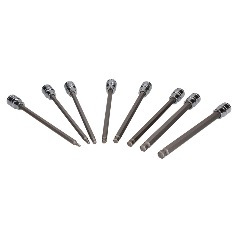 3/8" Drive Metric Extra Long Allen Hex Key Ball Ended