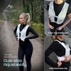 White ArcticFit LED Running Vest - Adjustable Unisex Reflective Vest