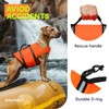 AMZNOVA Rip Stop Dog Life Jacket Dog Life Vest for