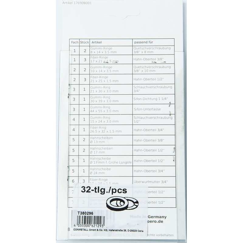 CORNAT T380296 Seal Card 32 Units