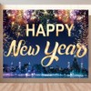Happy New Year Backdrop 10x8ft New Years Decorations