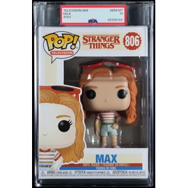 Television: Stranger Things™ Max™ Collectible Vinyl Figure #806, Fully Encapsulated Bundle with Compatible Funko™ Pop!™ PSA Hard Protector Case, PSA Graded 10 GEM Mint