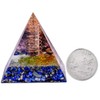 Nupuyai Crystal Pyramid Gemstone Healing Stone Energy Pyramids for Positive