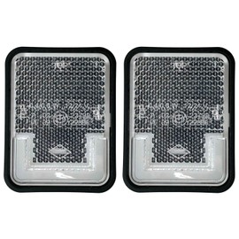 MelTruck 2x LED Outline Light White with Reflector 12-24V | E9 Tested | Marker Light for Trailers, Trucks, Trailers, Caravans