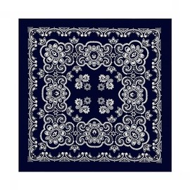 [the largest selection] Large Size Bandana, Paisley Pattern (Large) 26.8 x 26.8 inches (68 x 68 cm), Trainmen Paisley Bandana Big 27 X 27 Jumbo Bandana (7 Colors) Large Bandana, navy 2