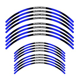 KETABAO Dirt Bike Rim Tape R01 Decal Stickers Stripes 21 19 inch Compatible with CRF250R CRF450R CRF 250R 450R (Blue)