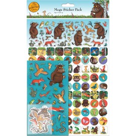 Paper Projects The Gruffalo Mega Sticker Pack | Three Types of Stickers (Around 150 Total) | Reusable on Non-Porous Surfaces,Blue,29.7cm x 21cm