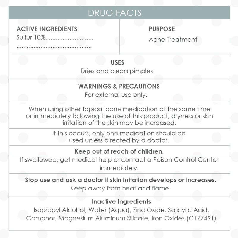 Bye Bye Blemish Acne Drying Lotion, Reduce Pimples Overnight 1oz,