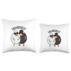 Friendsheep Funny Sheep Pun Throw Pillow