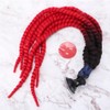 27.6in Motorcycle Helmet Hair Ponytail Braids Detachable Pigtails with Suction