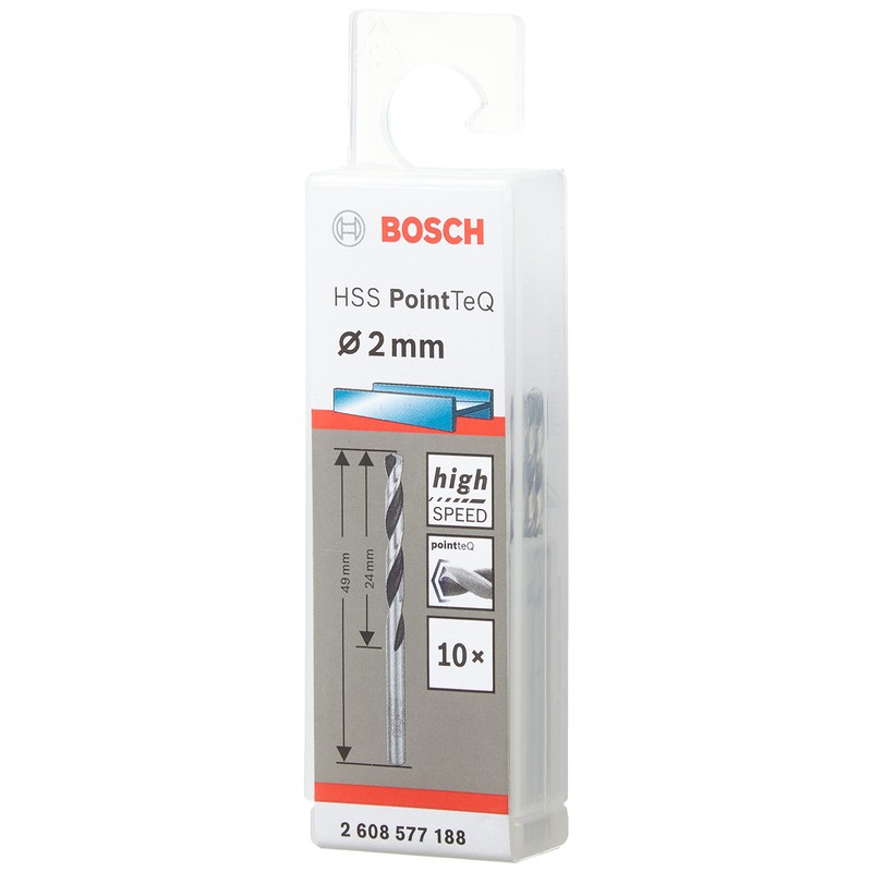 Bosch Professional HSS PointTeQ Twist Drill Bits (for Metal, 2