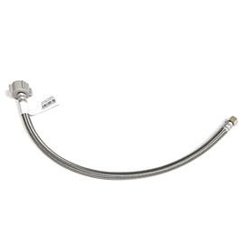 Toilet Water Supply Connector Line Braided Stainless Steel, Toilet Supply Line - 3/8 Female Compression Thread x 7/8 Female Ballcock Thread (1, 20 inch)