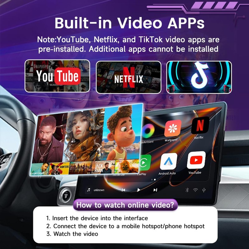 CarlinKit Wireless CarPlay & Android Auto Adapter CP2A Pro AI