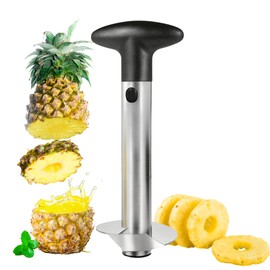 ARROYO Pineapple Corer, Upgraded, Reinforced, Thicker Blade, Premium Pineapple Corer Remover (Black)