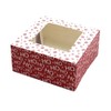 Gift Maker Festive Windowed Christmas Food Gift Boxes, Folding Boxboard,