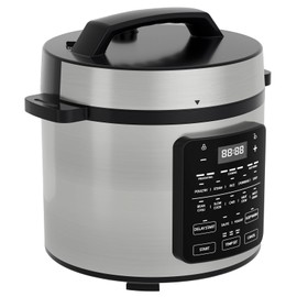 OLIXIS Electric Pressure Cooker 6 Quart Stainless Steel Multi Cooker Electric for Pressure 12-in-1 Rice, Steamer, Yogurt Maker, Slow Cook,Meat Stew, Cake, Porridge, Multigrain