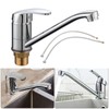 Kitchen Sink Mixer Tap Single Lever with 2X Hoses 60cm,Pull