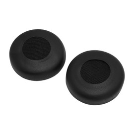 1 Pair Replacement Leather Ear Pads, Comfortable Headphone Covers, Leather Sponge Headset Cushions, for Jabra Evolve 20 20se 30 30II 40 65 65+ Headphones