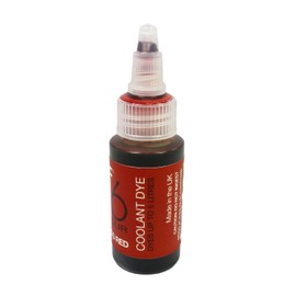 XSPC EC6 Clear Premix PC Coolant (1000mL) and ReColour Dye (30mL) Bundle, Blood Red