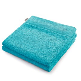 AmeliaHome 70x140 cm Bath Towel 100% Cotton Absorbent Turquoise Amari
