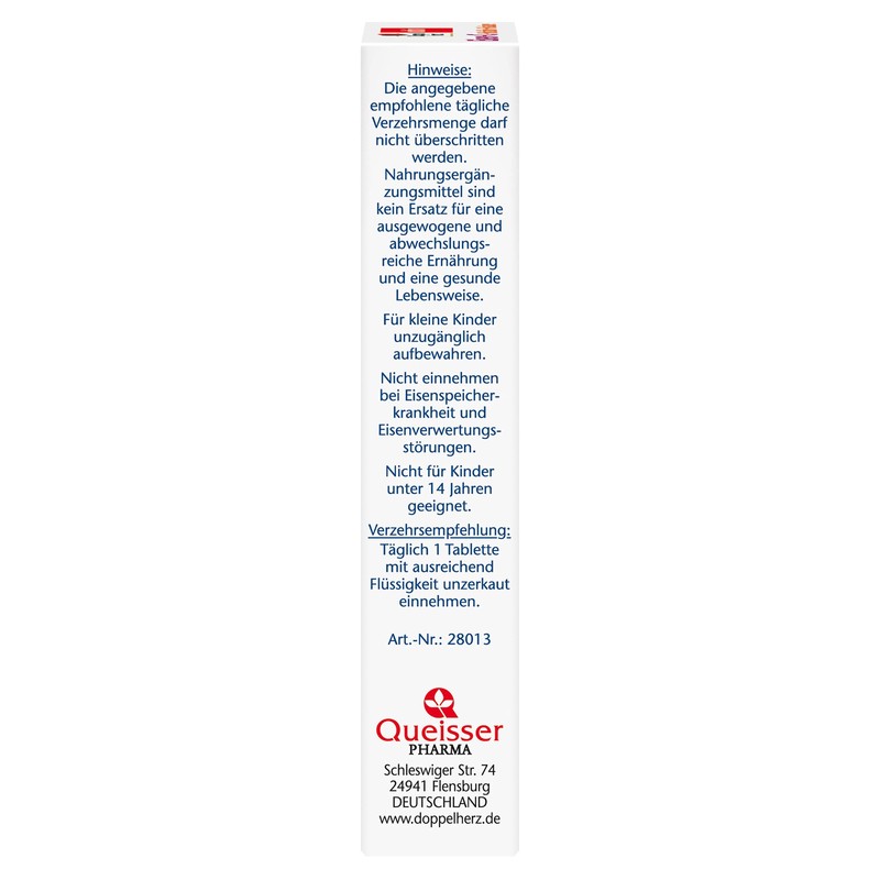 Doppelherz Iron + C + Histidine + Folic Acid -