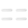 4Pcs Sliver Slotted Brace,Flat Straight Brace Brackets,Adjustable Corner Code,Stainless Steel