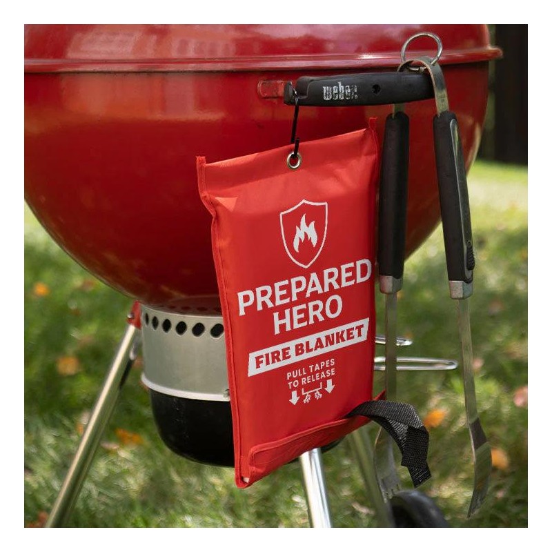 The Prepared Hero Emergency Fire Blanket - Simple and Easy