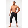 DEVOPS 2 Pack Men's 3/4 Compression Pants Athletic Leggings with