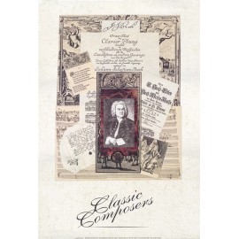 Linda Jade Charles, J S Bach Classic Composers - Music 24x36 New Print Poster