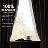 Blackout Curtains 24 Inch Long for Bedroom, Oatmeal 2 Panels