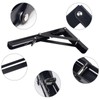 Anhoer Foldable Shelf Brackets Black Heavy Duty 14 Inch Stainless