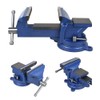 5" Heavy Duty Bench Vise with Anvil Swivel Table Top